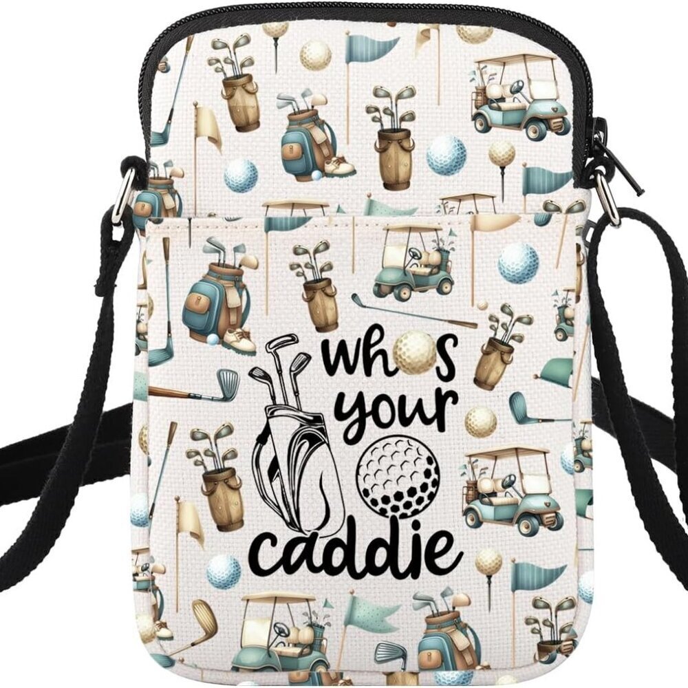 Golf Crossbody Bag Canvas Small Women's Golf Gift Convenient Travel Style